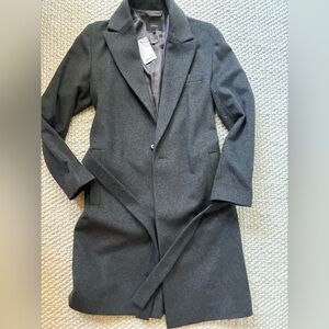 Quince Italian Wool Belted Overcoat- medium